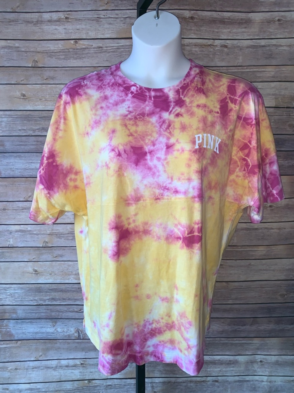 Pink Tye Dye T-Shirt - Size Large